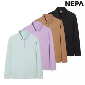 네파 여성 가을겨울 간절기 코나두 베이직 긴팔 폴로 카라티셔츠 7L652202321607
