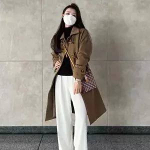 [디작소][SALE]여성 겨울 가티 떡볶이 버튼 롱 모직 코트 (33475975)