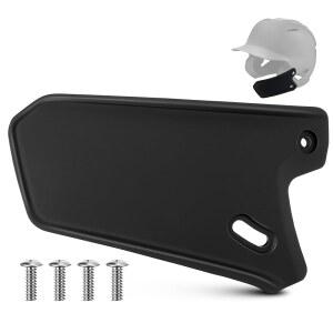 에보쉴드 XVT 배팅 헬멧과 호환되는 피쿤 헬멧 페이스 쉴드, 얼굴 턱 보호를 위한 블랙 매트 유소년 야구 보호대, 우전 안타용 수분 위킹 패딩