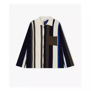 리버클래시 24FW 아이보리 스트라이프 카라 가디건 LKF51405 382647