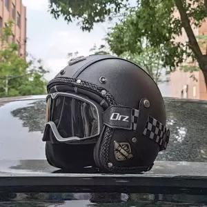 헬멧 레트로 바이크 페이스 오토바이 전기 자전거