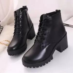 레이스업 여성 앵클 워커 신발 학생 스타일 패션 코디 kjv9+8ZgQ