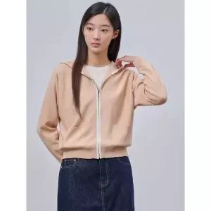 빈폴 BEANPOLE 코튼 혼방 돌만 후드 집업 카디건 베이지 (BF475AC02A)