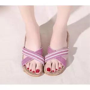 린넨소재 땀참 NO 사무실 거실 슬리퍼 이쁜실내화 슬리퍼추천 이쁜생활용품 여성슬리퍼추천