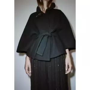  여자 모직자켓 허리벨트 숏재킷9854107 5Y122360