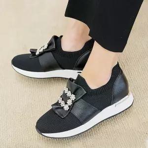 [백화점 정품] 원더슈즈 엠버 스퀘어 큐빅 스니커즈 P-S6