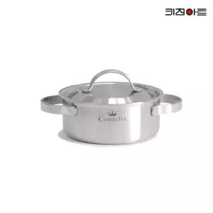 키친아트 코델리아 IH 인덕션가능 통5중 스텐레스 양수냄비 16cm