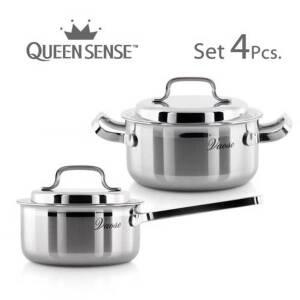 [퀸센스]바오스 통3중 3PLY 스텐냄비 2종세트-편수16cm/양수20cm
