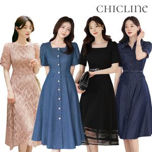 [여름신상]빅사이즈추가/정장원피스/하객룩원피스/오피스/정장/쉬폰/린넨/결혼식/플레어/H라인