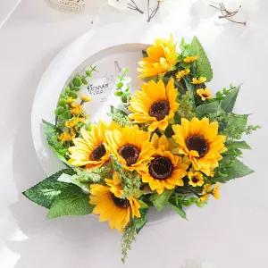 해바라기 조화 액자 set 29cm 인테리어 꽃 벽장식 소품 금전화 풍수 개업 집들이 벽걸이