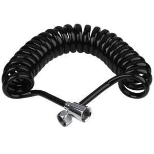 5M 블랙 스프링호스 변기청소 화장실청소 욕실 코일호스 꼬부리 호수