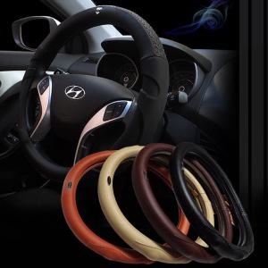 자동차 핸들커버 고급 천연가죽 가죽핸들커버 그립 화이트고무내피 코란도C 코란도투리스모 SM3 SM5 SM7