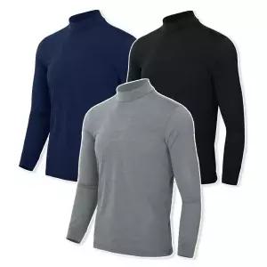 봄 여름 긴팔쿨티 골프 이너웨어 쿨링 작업복 상의 냉감 아이스 스판 기능성 쿨맥스 운동복 쿨 반목티 쿨론