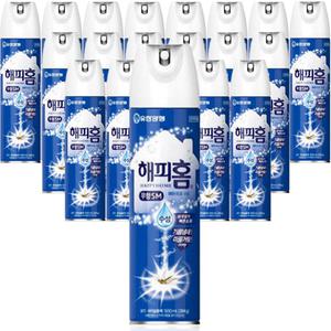 유한양행 해피홈 에어로솔 무향 500ml x 20개 모기약 살충제 킬라 파리 벌레 모기 약 퇴치 킬라