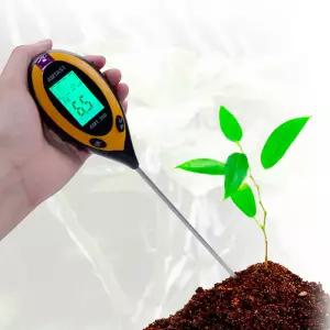 [토양산도측정기] 4in1 토양 흙 화분 밭 산도 수분 조도 측정기 PH 미터 메타 테스터