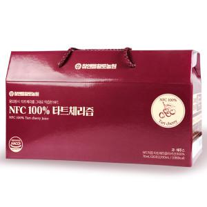 착즙한 NFC 100% 타트체리 원액 주스 1박스 30포