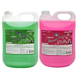 물비누 거품비누 4L 대용량 손세정제 리필 핸드워시 업소용