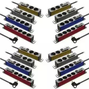 현대일렉트릭 알루미늄 고용량 멀티탭 에어컨 누전차단 멀티 콘센트 2구 3구 4구 6구