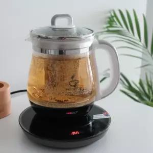 내열유리 커피포터 보온 온도조절 전기 주전자 무선 티포트 차탕기 티메이커