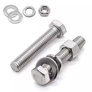 스텐 육각볼트 평와셔 스프링와셔 너트 세트 규격 인치 SUS 304 M4 M5 M6 M8 M10 M12 M16 M20 M22