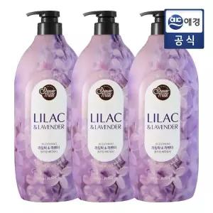 [샤워메이트] 퍼플 플라워 퍼퓸 바디워시 900g x 3개