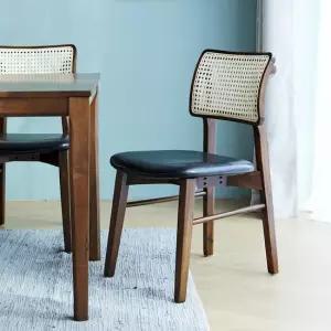 한스 라탄 원목 식탁의자 카페 인테리어 의자 1개