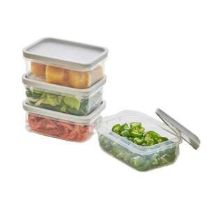 씨밀렉스 리뉴얼 납작한 냉장 냉동 소분용기 화이트, 260ml, 소, 4개