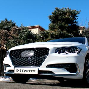 지파츠 그랜져 IG 다크크롬 그릴 매쉬 스포츠 튜닝그릴 하단번호판