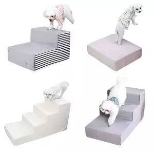 이몰즈 (국산) 강아지 계단 1단 2단 3단 4단 애견 높은 낮은 펫스텝 침대 쇼파 발판