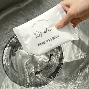 (오늘출발) 리피트인 배수구 클리너 하수구 냄새 제거 배수관 세면대 세대 8회분