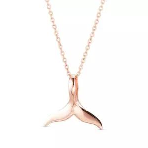 18k 행운의 고래꼬리 펜던트 _중