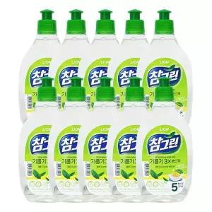 참그린 주방세제 녹차 기름기 2X 뽀드득 용기 500g x10