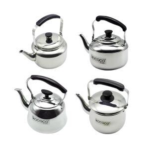 코카코 스텐 물주전자 들통형 실버 이지주전자 차망