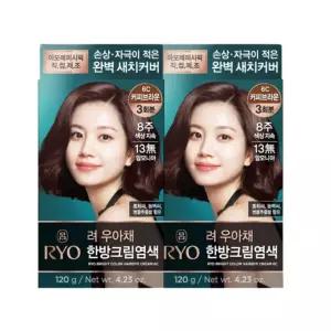 려 우아채 영양새치염색 커피브라운 6C 2개