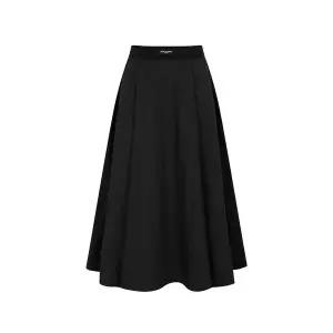 [JJ지고트](하남점)백 지퍼 밴딩 플레어 스커트 GP4A0SKR41