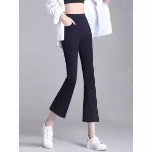 [하프클럽/] 아이스팬츠 8부 부츠컷 슬랙스 8부바지 여성 여름바지