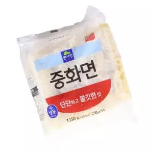 냉동 중화면 냉동 5입 짜장면 1.15kg 짬뽕면 콩국수 중국집 대용량 생면 가정용 업소용