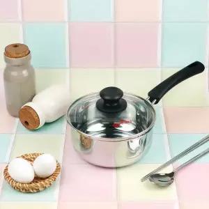 [퀸센스] 라면 냄비 IH 인덕션 겸용 스텐  스탠 이유식 1인 미니 작은 편수 추천 16cm