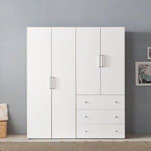 [바로방 가구]애쉬 옷장 A세트 1600 장롱 수납 원룸 학생 서랍 작은방 드레스룸