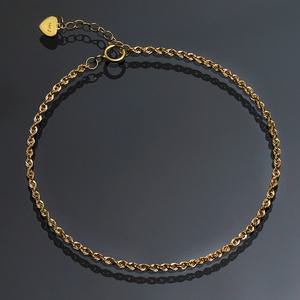 14K 18K 레이어드 체인 한줄 팔찌 19cm 골든로프 여성 패션 핑크골드 데일리 볼드 금팔찌