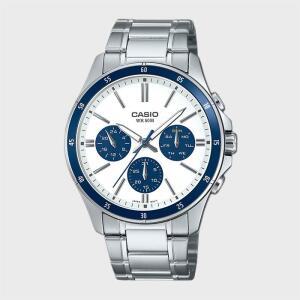 CASIO 카시오 MTP-1374D-7A2 남성 심플 콤비 메탈 손목시계