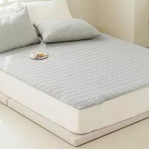프리미엄 퀼팅 누빔패드/4면 고정밴드형 침대커버