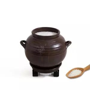 황충길명장 전통예산옹기 소금항아리 10kg(둥근독2호) 소금독