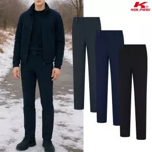 콜핑 남성 기모본딩 겨울 등산바지 라이렉스 보온 경량 작업복 2404PK879M
