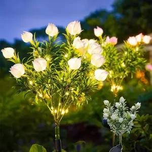 태양열 꽈리꽃 정원등 태양광 조명 조화 LED 전등 꽃등 조경등 테라스 야외등 가로등