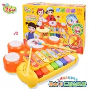 T 콩순이 노래하고 연주하는 드럼실로폰 멜로디완구 ks 2303 피아노 건반 리듬 악기 장난감/어린이/놀이