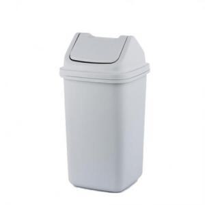 바이굿즈 정사각 종량제 휴지통 30L 회색 × 53.5 x 28 cm