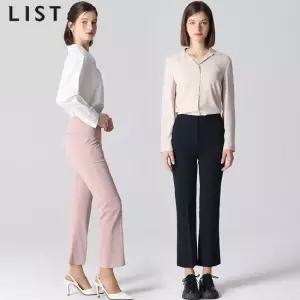 [리스트(LIST)] 백 밴딩 스트레이트 팬츠 (택가격 158000원)