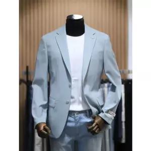 [갤러리아] BON 민트 트윌 패턴 스판 슬림핏 캐주얼 재킷 BN4MEA259MIJ