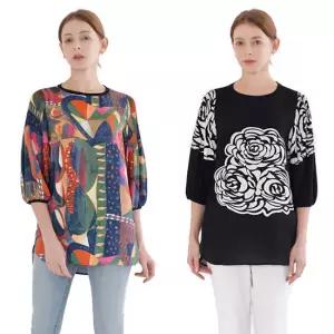 [할리마리]플리츠소매블라우스1종